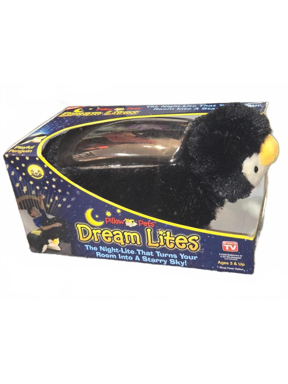 Pillow Pets Dream Lites Playful Penguin Night Light Plush